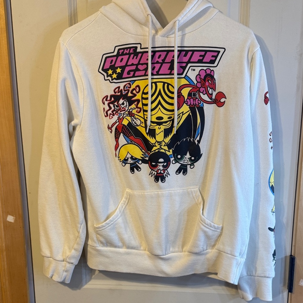 Powerpuff Girls White Hoodie